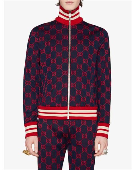 gg jacquard cotton jacket replica|Gucci Knitwear for Men .